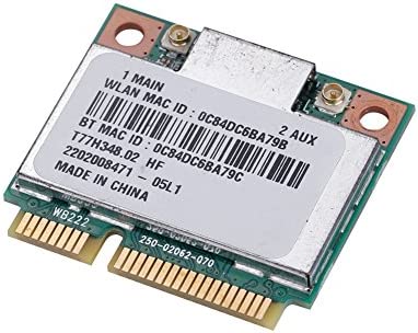 Atheros AR5B22 Dual band kablosuz yarım Mini PCI-E kart 300Mbps dizüstü WiFi Bluetooth BT 4.0