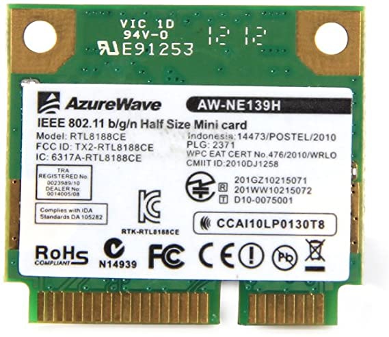 Realtek Rtl8188ce Kablosuz Wlan Wifi Kartı Acer Asus Toshiba 150 mbps Yarım Mini Pci-e Pcie Laptop Için Ağ Modem 802.11bgn