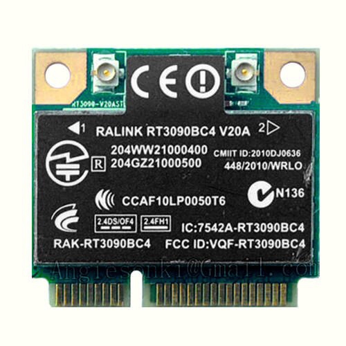 Ralink Rt3090bc4 Kablosuz Wlan Wifi 300m N Bluetooth Bt Yarım Kart 602992-001 HP