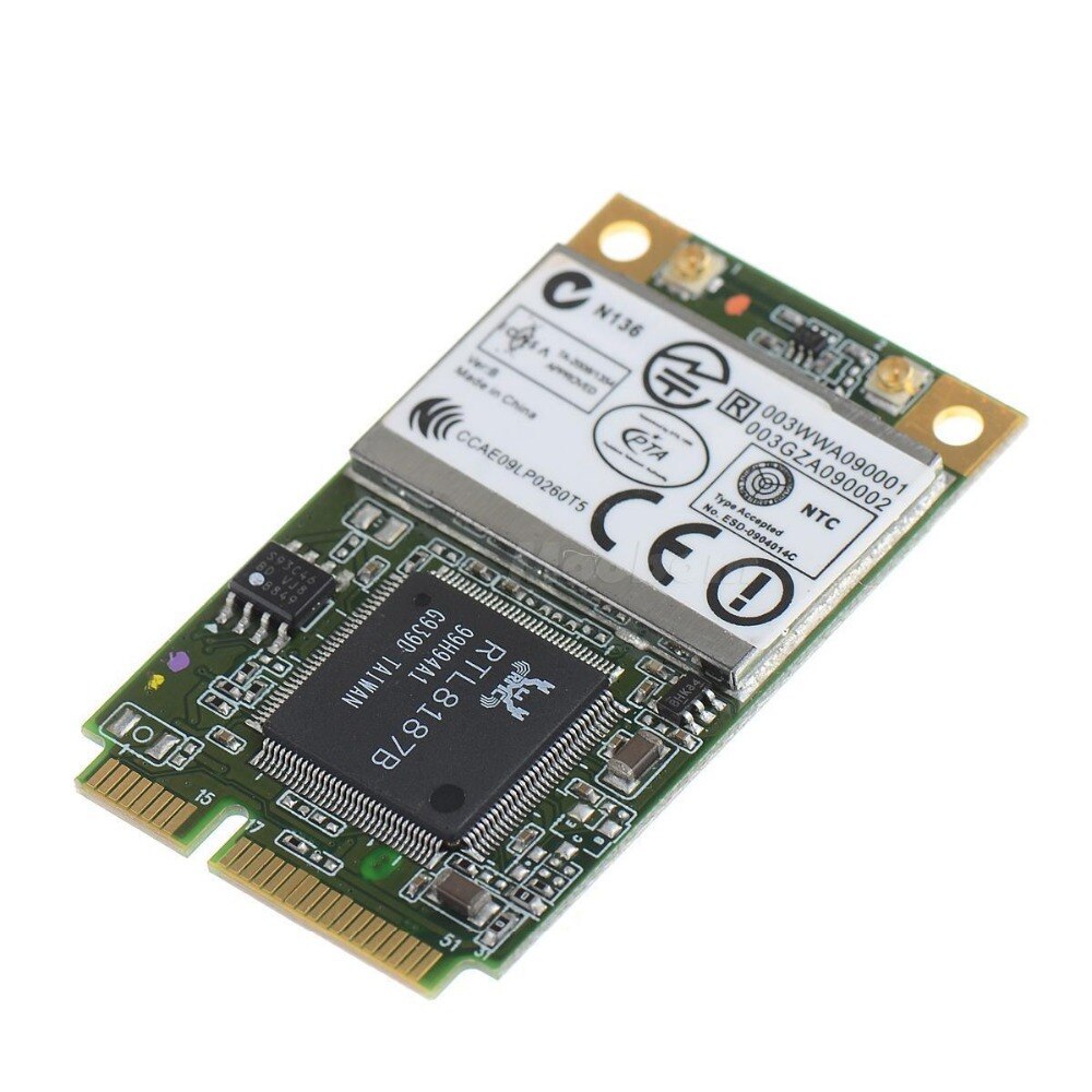 RealTek RTL8187B MINI PCI-Express WLAN Kartı 802.11 b/g Kablosuz wifi PCI-E Ağ Ethernet, Wi-fi adaptörü