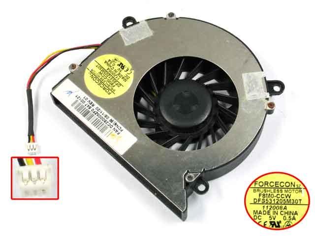 ACER ASPİRE 5520  CPU FAN DFS531205M30T, DC280003L00