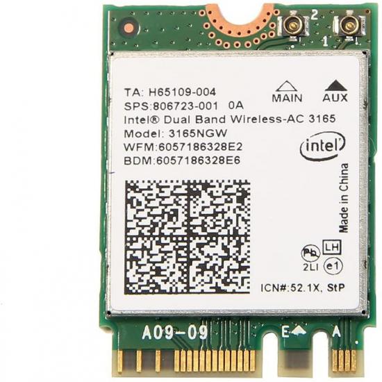 Intel 3165 3165NGW 3165AC Dual Band Wireless AC + Bluetooth4.0 Mini NGFF wifi card 802.11AC 3165 Wireless Wifi Card