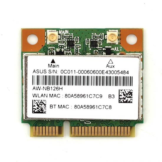 Atheros AR5B225 WIFI kablosuz bluetooth BT 4.0 Yarım MINI PCI-E Wlan Kart