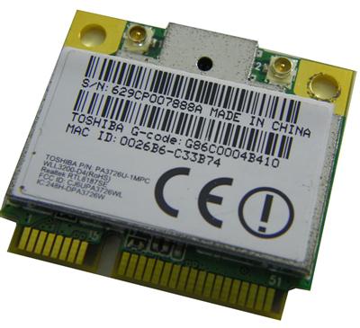 Realtek RTL8187SE Kablosuz Yarım Mini Kart PA3726U-1MPC