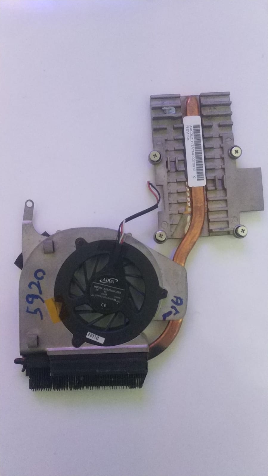 Acer Aspire 5920 Bakır Soğutucu Cpu Fan